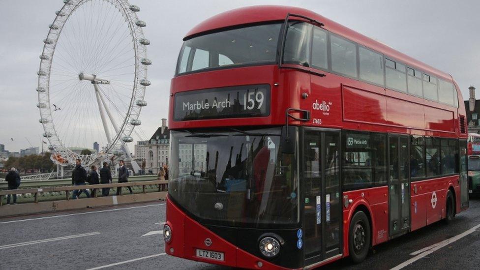 London bus in service