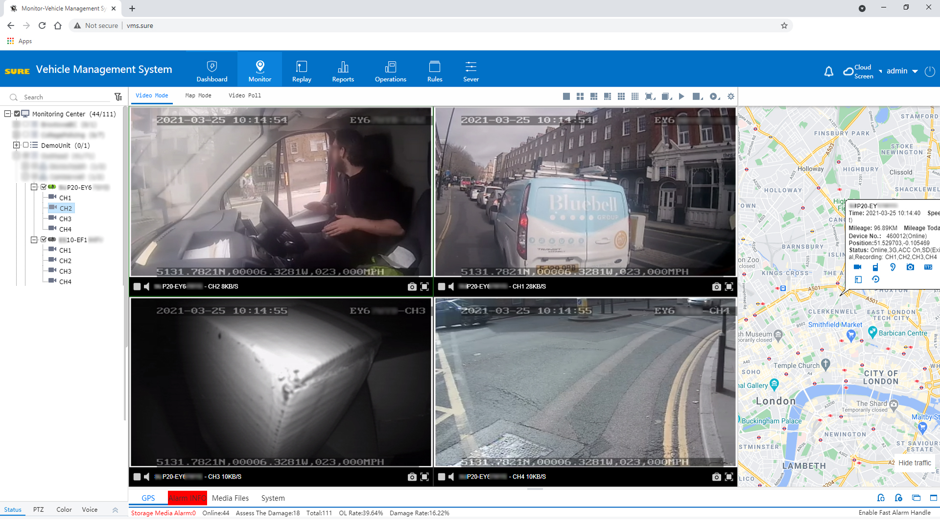 CCTV on coaches